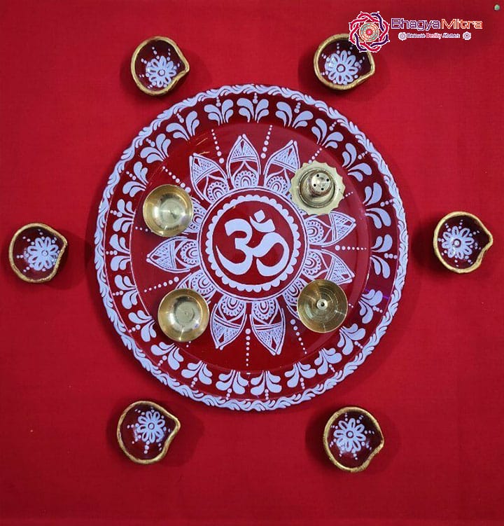 Aipan Art Pooja Thali Set